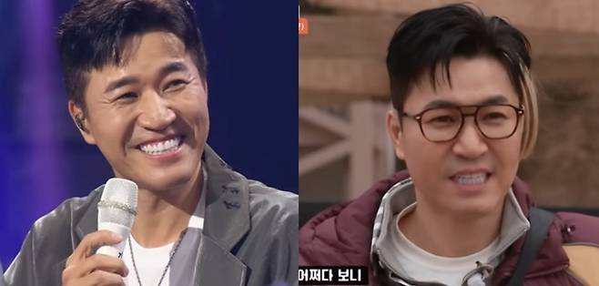 눈 밑 지방재배치 수술 전(왼쪽), 후의 김종민. 최근 중년 남성들이 동안을 위해, 덜 피곤해 보이기 위해 많이 받는다. 사진=KBS 캡처