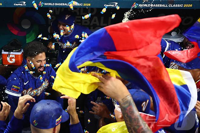 2026 WBC 결승에 오른 베네수엘라. ⓒ AFP=뉴스1