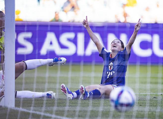 (260315) -- SYDNEY, March 15, 2026 (Xinhua) -- Manaka Matsukubo of Japan celebrates a score during the quarterfinal of Women's Asian Cup between Japan and Philippines in Sydney, Australia, March 15, 2026. (Photo by Hu Jingchen/Xinhua)







<저작권자(c) 연합뉴스, 무단 전재-재배포, AI 학습 및 활용 금지>
