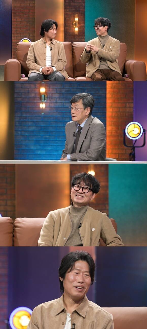 배우 유해진과 감독 장항준이 언론인 손석희(맨 위 왼쪽부터 시계방향)를 MBC 시사교양 프로그램 '손석희의 질문들4'에서 만난다. /MBC