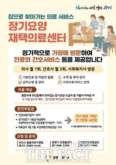 '장기요양 재택의료센터' 운영 포스터. /광명시