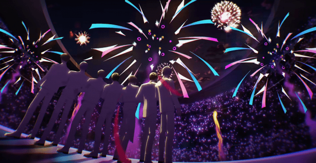 BTS 아리랑 공연 애니메이션 트레일러 캡처.