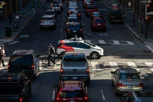 제너럴모터스(GM)의 자율주행 자회사 '크루즈' 로보택시 자료사진