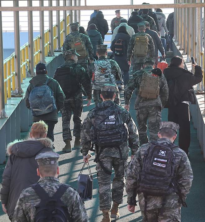 연평도 향하는 해병대원들. 기사 내용과는 무관한 사진. /연합뉴스