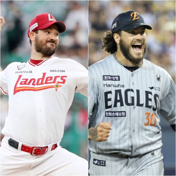 일본 프로야구에서는 입지가 애매했으나 KBO리그에 진출한 뒤 특급 선수로 발돋움한 드류 앤더슨과 코디 폰세. IS 포토