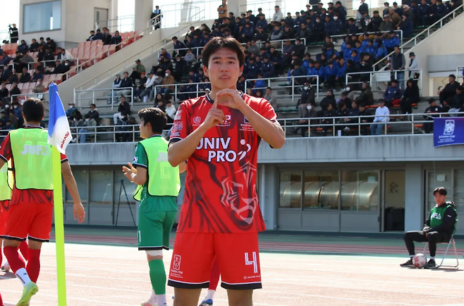 한국 대학 선발팀 성예건. 사진=대학축구연맹