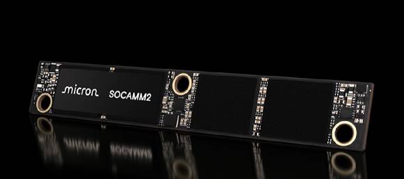 마이크론 AI 서버용 메모리 모듈 '소캠(SOCAMM)2' [사진=마이크론]