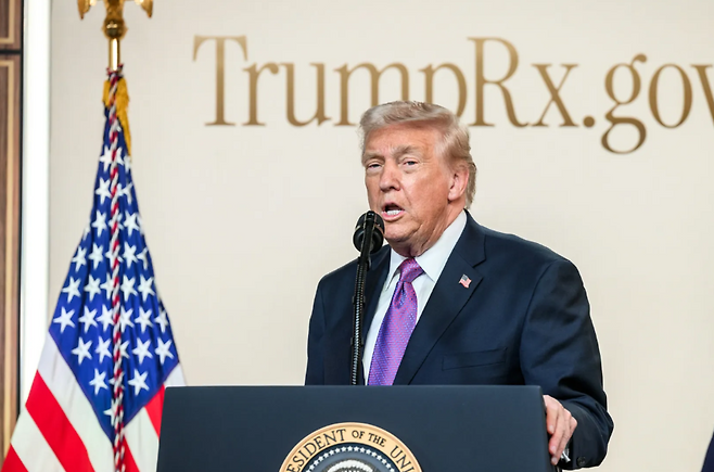 도널드 트럼프 대통령.