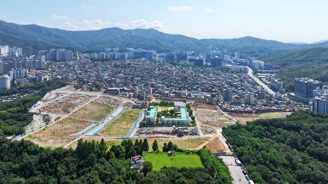 경기 성남시 상대원2구역 재개발 구역. 성남시청 제공
