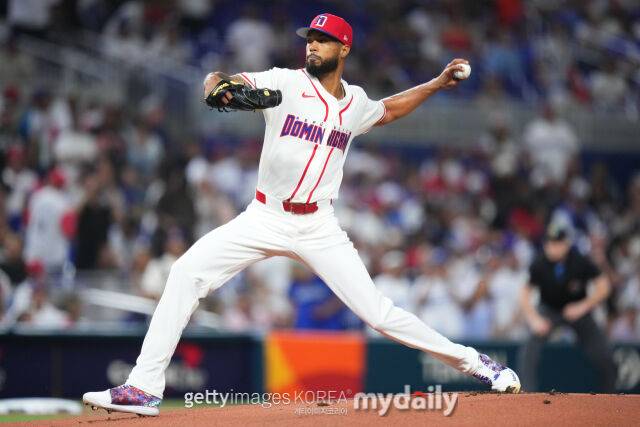 한국전 선발로 내정된 크리스토퍼 산체스./게티이미지코리아