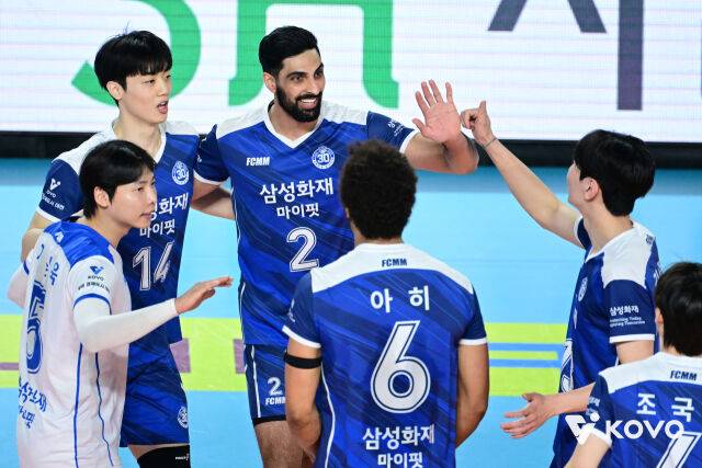 삼성화재 선수들./KOVO