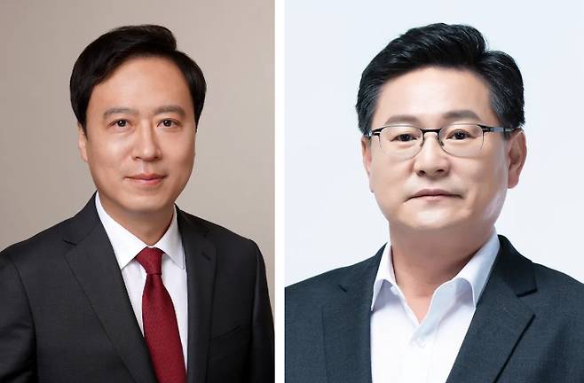 국민의힘 정석국 의원(부산진구갑)과 이헌승 의원(부산진구을). 국민의힘 제공