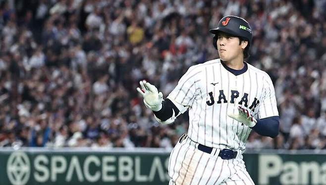 지난 7일 일본 도쿄돔에서 열린 2026 WBC 조별리그 C조 2차전 대한민국과 일본의 경기에 나선 오타니 쇼헤이. 연합뉴스