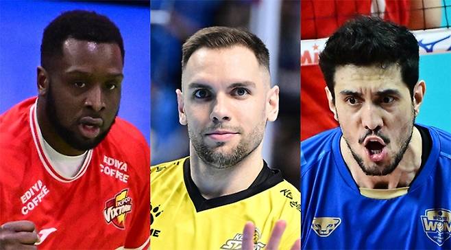 베논, 비예나, 아라우조. 한국배구연맹 제공