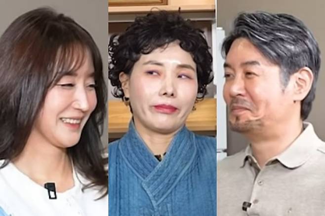 ▲ 왼쪽부터 김대희의 아내, 신봉선, 김대희. 출처|유튜브 채널 '꼰대희' 캡쳐