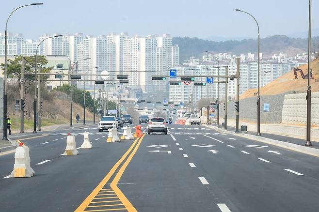 11년만에 개통된 도로 [순천시 제공. 재판매 및 DB 금지]