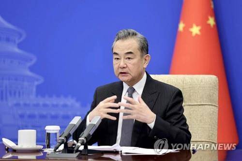 왕이 중국 외교부장 [중국 외교부 제공. 재판매 및 DB 금지]