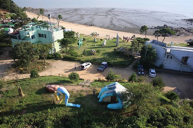 신시모도 배미꾸미해변.