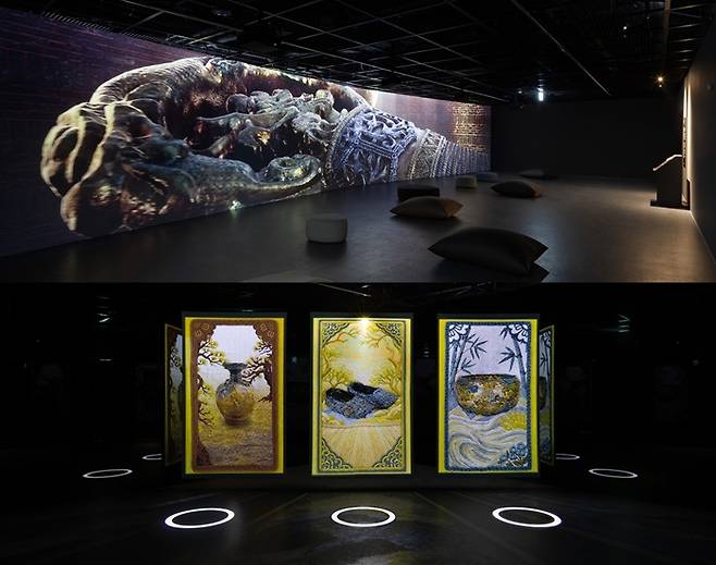 백제문화전당 비단뜰 전시 이미지의 모습 /제공=덱스터스튜디