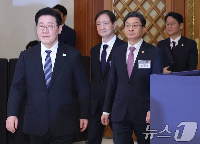 이재명 대통령이 18일 청와대에서 열린 자본시장 안정과 정상화 간담회에 참석하고 있다. 2026.3.18 ⓒ 뉴스1 이재명 기자