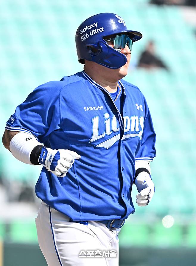 삼성 최형우. 17일 문학구장에서 열린 2026 KBO리그 SSG와의 시범경기. 2026. 3. 17.  문학 | 박진업 기자 upandup@sportseoul.com