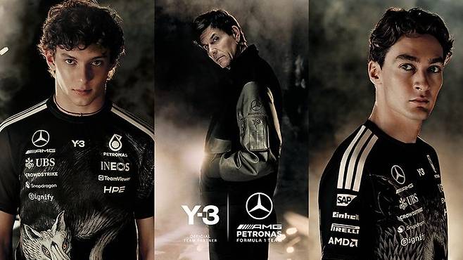 Y-3 메르세데스-AMG 페트로나스 협업 컬렉션 화보 대표 이미지. ⓒ무신사