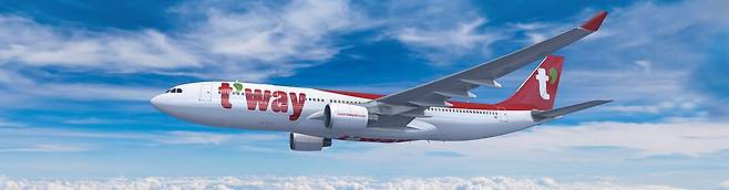 중동정세 불안으로 지난 16일부터 비상경영에 들어간 국내 저비용항공사 티웨이항공. 티웨이 항공 제공