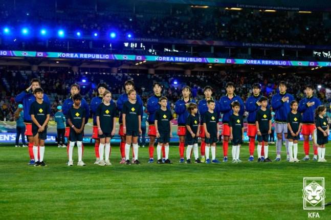 한국 여자축구대표팀. 대한축구협회 제공