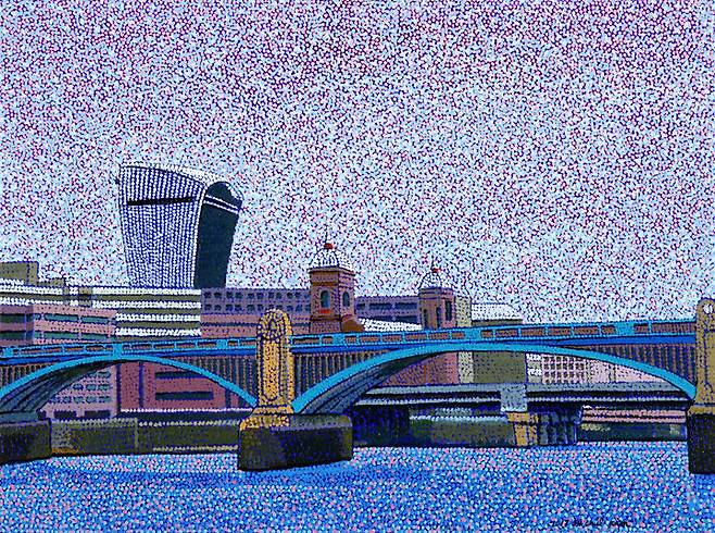 .Southwark Bridge London, 60.6×45.5cm, Oil on canvas, 2017, 450만원 *재판매 및 DB 금지