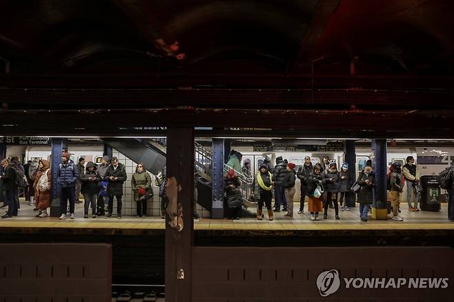 미국 뉴욕 지하철역 [로이터=연합뉴스 자료사진. 재판매 및 DB 금지]