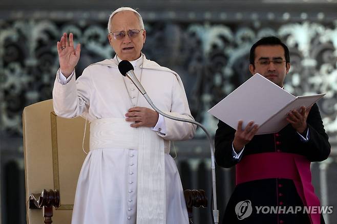 레오14세 교황 [로이터 연합뉴스 자료사진. 재배포 및 DB 금지]