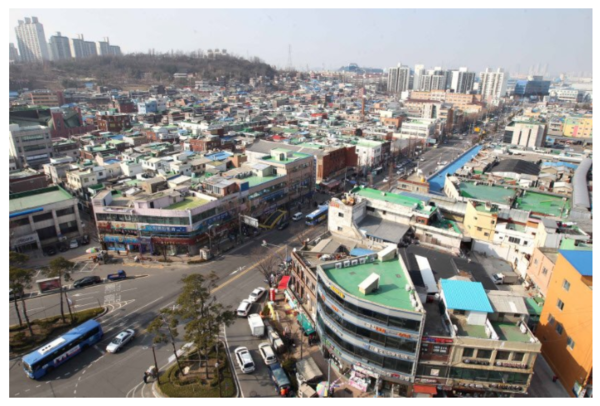 인천시 동구 송림동 원도심 주거단지 전경 [경인방송DB]