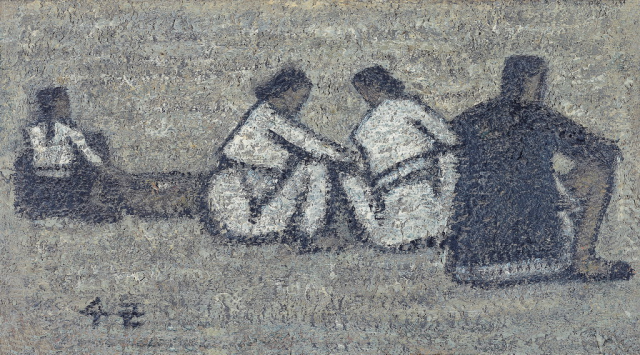 박수근, 노상, 1950. OKNP 제공
