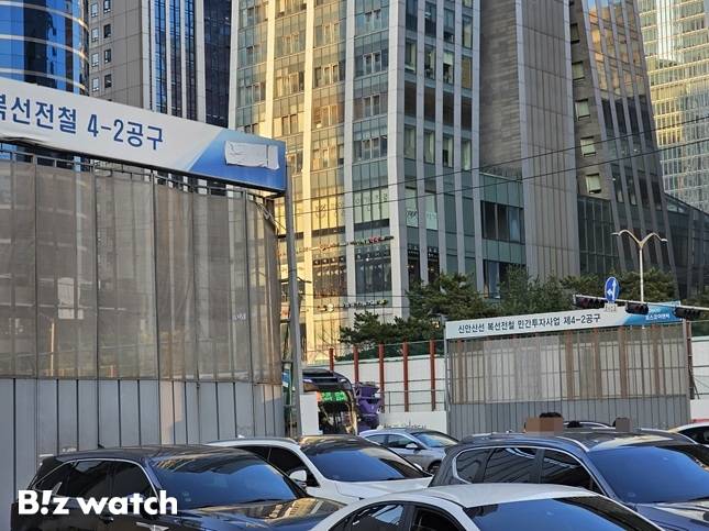 포스코이앤씨 신안산선 공사 사고 현장./사진=비즈워치