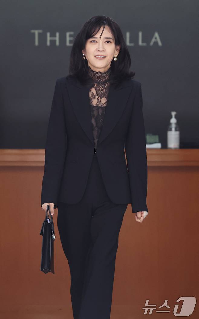 이부진 호텔신라 사장이 19일 오전 서울 중구 삼성전자 장충동 사옥에서 열린 호텔신라 정기 주주총회에 참석한 후 이동하고 있다. 2026.3.19 ⓒ 뉴스1 오대일 기자