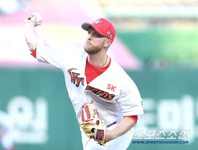 SK 와이번스 시절의 메릴 켈리. 스포츠조선DB