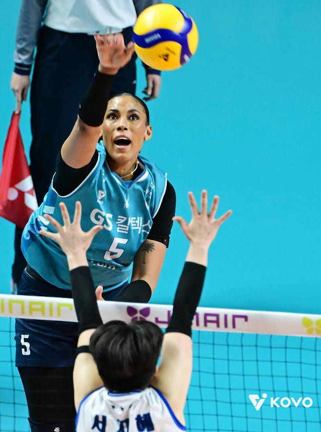 GS칼텍스의 봄배구를 이끈 주포 실바. 사진제공=KOVO