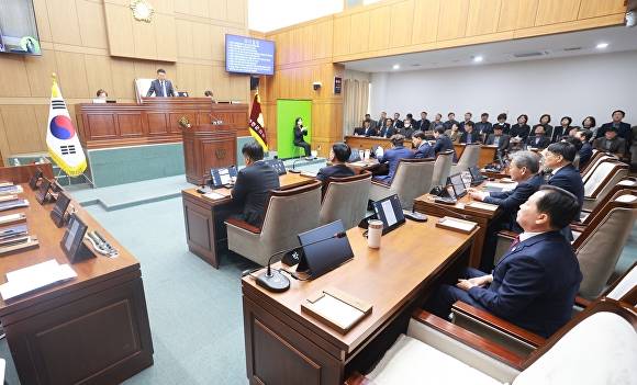 부안군의회 본회의장  [사진=부안군의회 ]