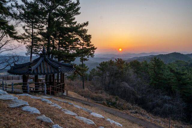 진주 일출 명소 둔티산