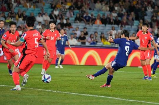 한국과 일본의 준결승전 모습. 사진[AP=연합뉴스]