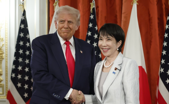 지난해 10월 28일 일본에서 만난 미일 정상/ 사진=연합뉴스