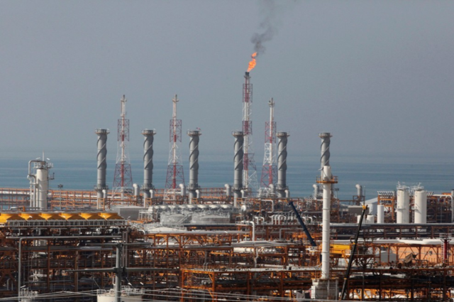 아살루예 사우스파르스 가스 정제 단지. AP 연합뉴스 자료사진