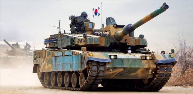 국내 유일 전차 제조사인 현대로템의 K2 전차가 가동되고 있는 모습. [현대로템 제공]