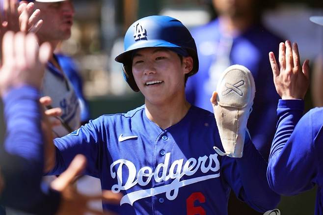 LA 다저스 김혜성. 연합뉴스