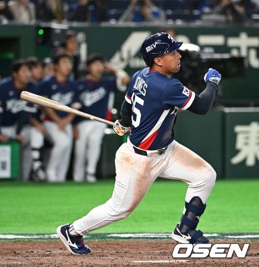 [OSEN=도쿄(일본), 손용호 기자] 7일 일본 도쿄돔 저마이 존스.2026.03.07&nbsp;/spjj@osen.co.kr