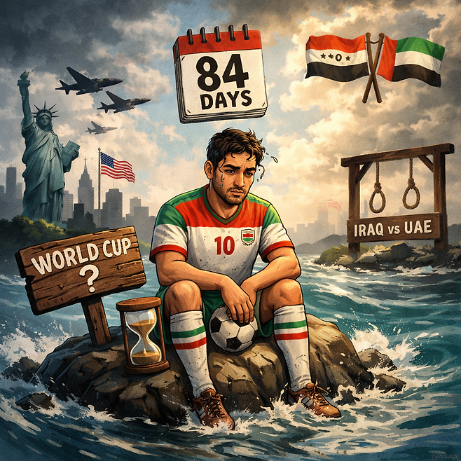 이란 월드컵 관련 일러스트. ChatGPT