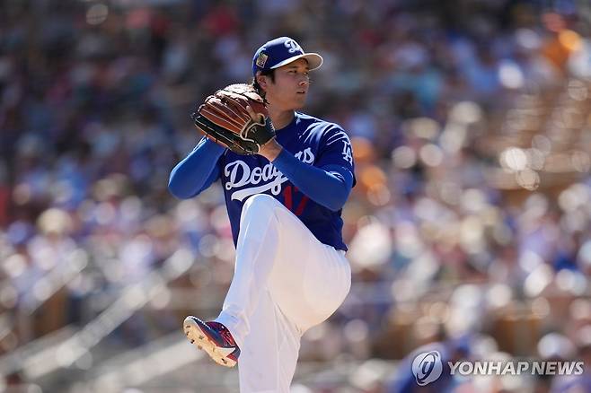 19일(한국시간) 샌프란시스코 자이언츠와의 경기에서 선발 투수로 등판한 오타니 쇼헤이 [AP=연합뉴스]