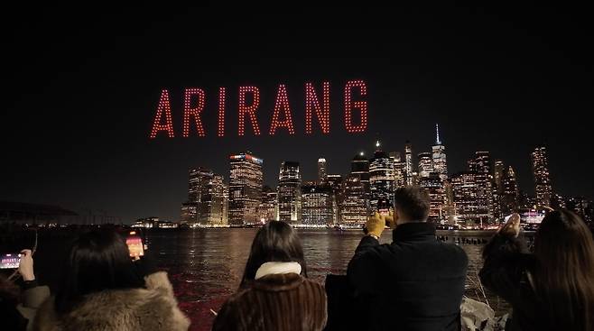 방탄소년단(BTS) 미국 뉴욕 드론쇼 [빅히트뮤직 제공. 재판매 및 DB 금지]