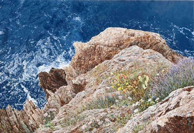 채영옥 작, '바라보다', 캔버스에 유채, 89x130.3cm. 대백프라자갤러리 제공