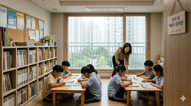 단지내 공부방 이미지(사진=제미나이)